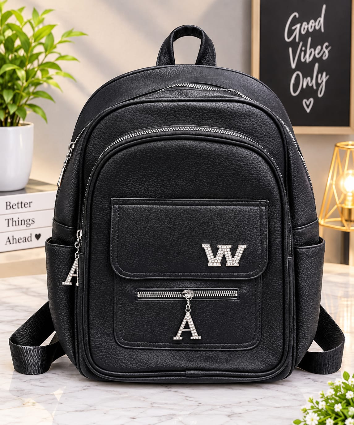 High Quality Leather Backpack — view 1