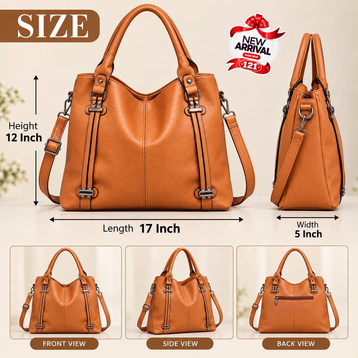 Imported Premium Large Shoulder Bag — view 9