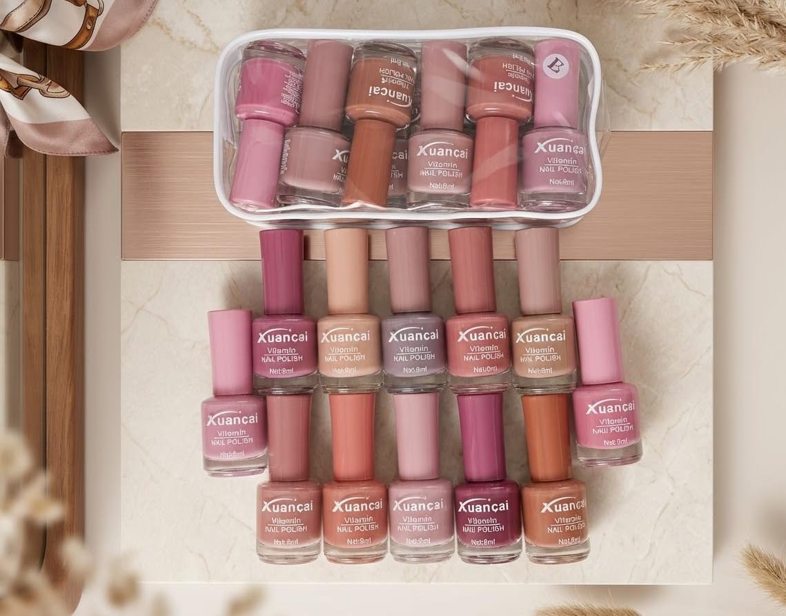 Xuancai Permanent Nail Polish (12 Piece Pack)