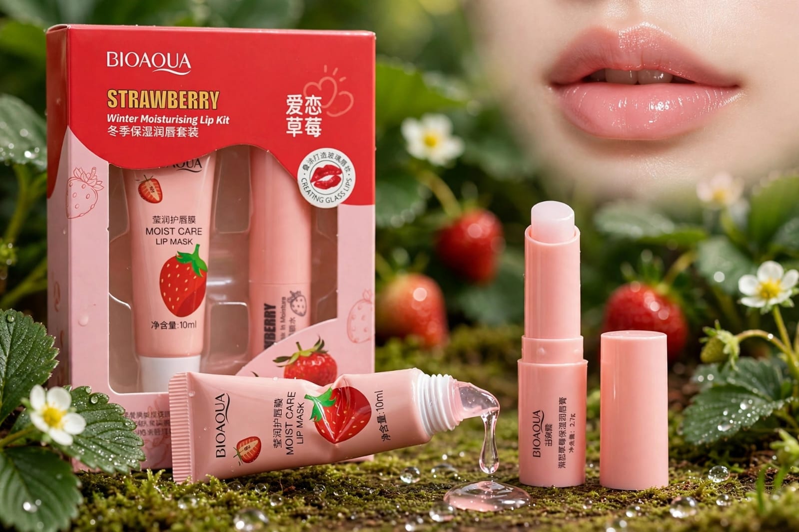 Bioaqua Strawberry Winter Moisturising Lip Kit — view 2
