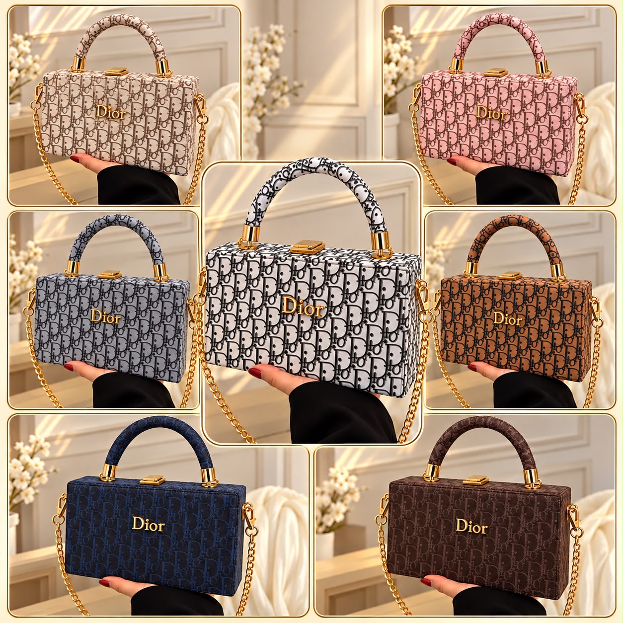 Dior Unique Frame Cross Body Bag for Girls — view 1