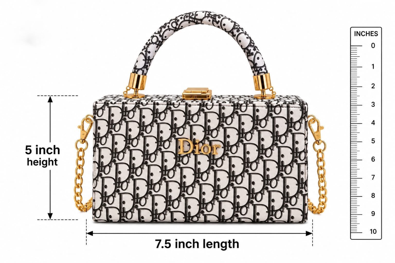 Dior Unique Frame Cross Body Bag for Girls — view 10