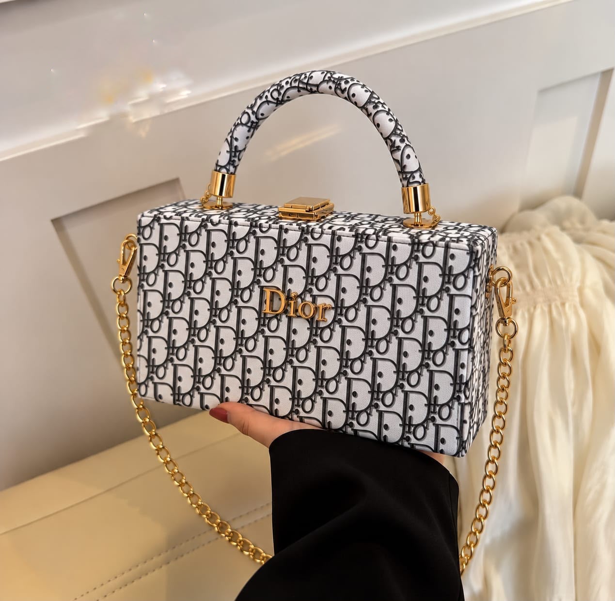 Dior Unique Frame Cross Body Bag for Girls — view 2