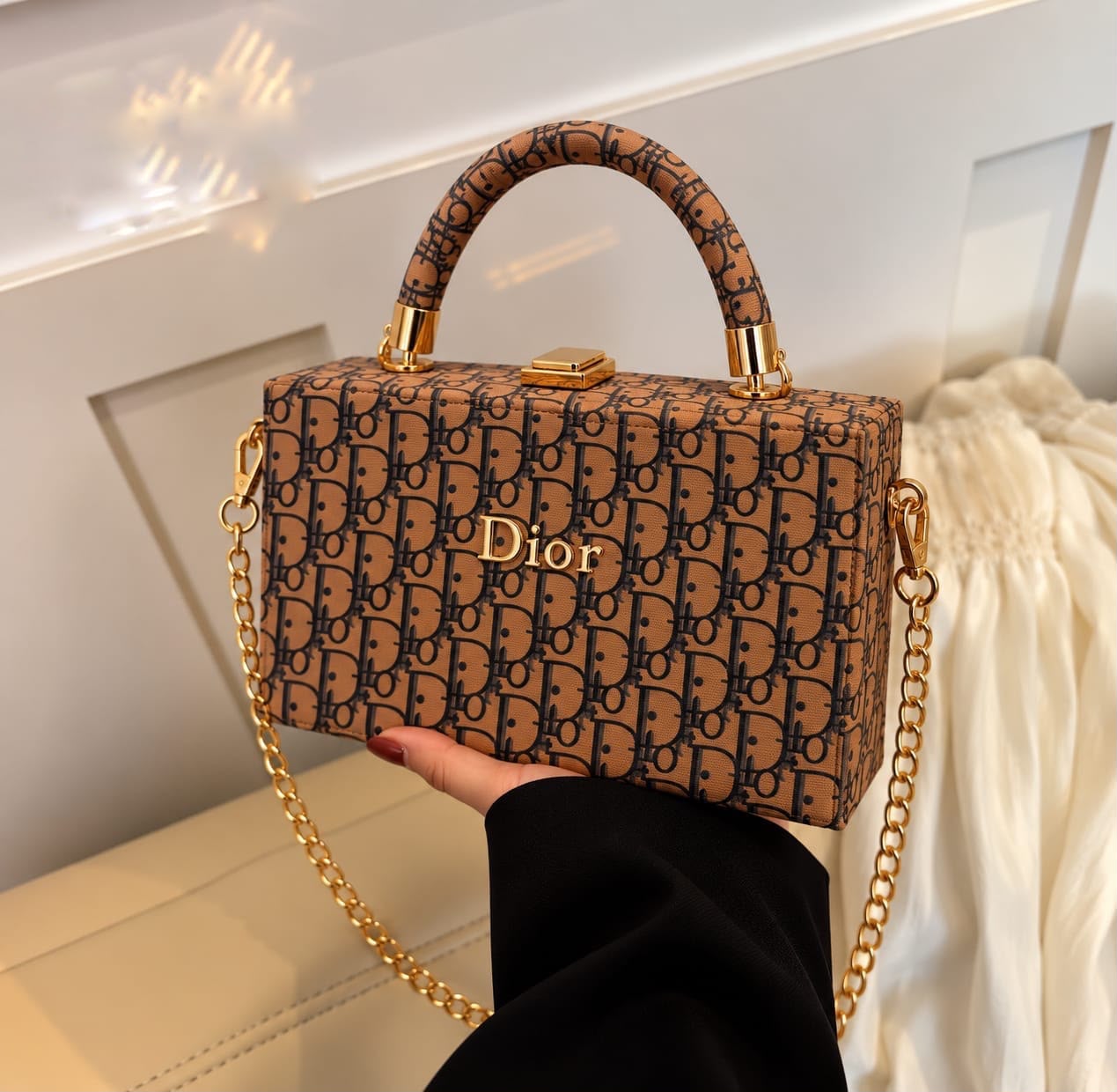 Dior Unique Frame Cross Body Bag for Girls — view 5