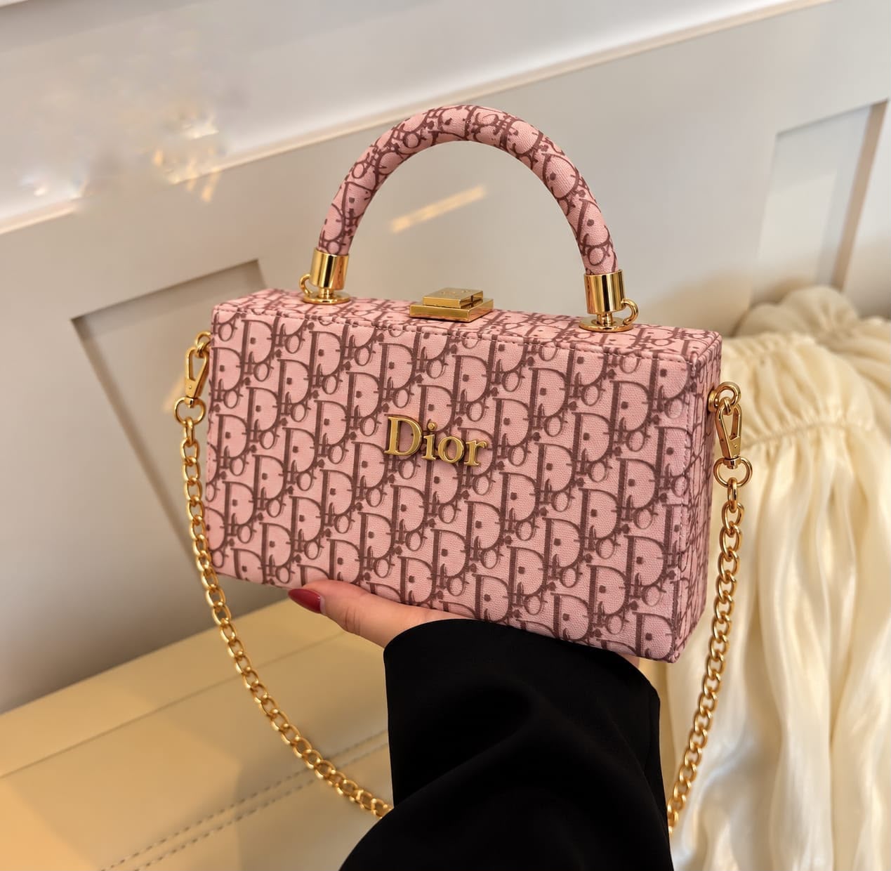 Dior Unique Frame Cross Body Bag for Girls — view 7
