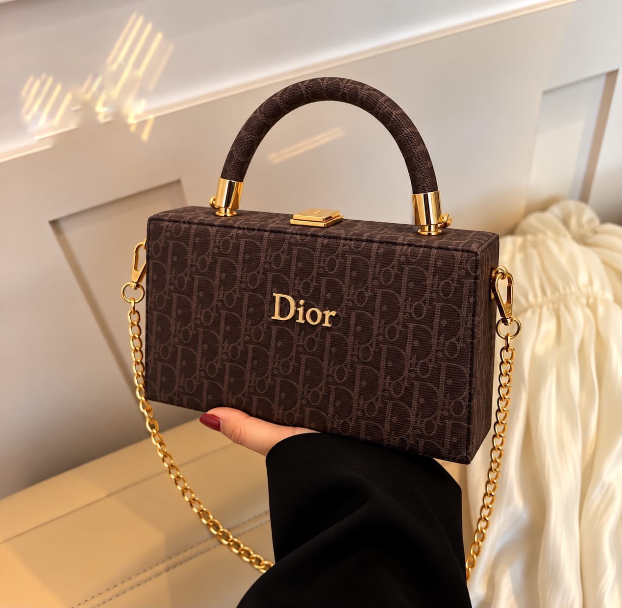 Dior Unique Frame Cross Body Bag for Girls — view 8