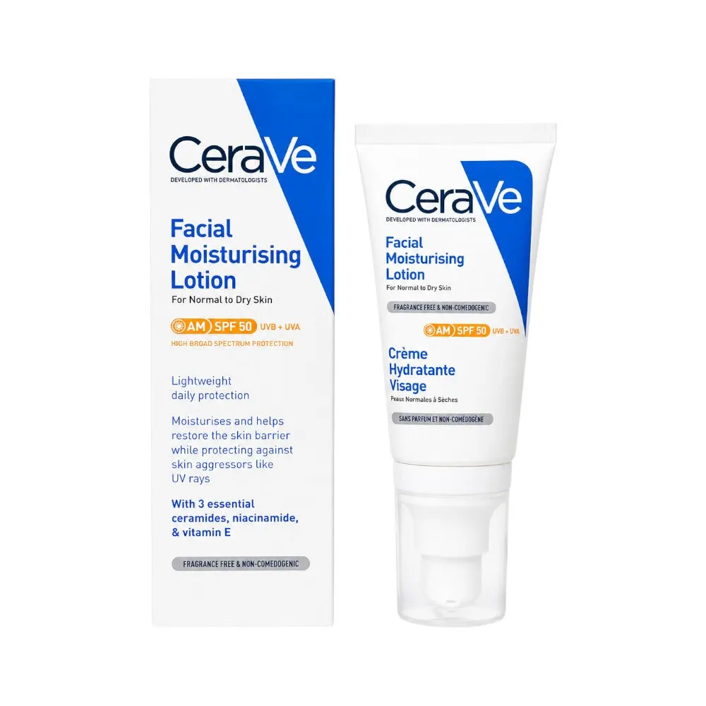 CeraVe AM Facial Moisturising Lotion SPF50 52ml