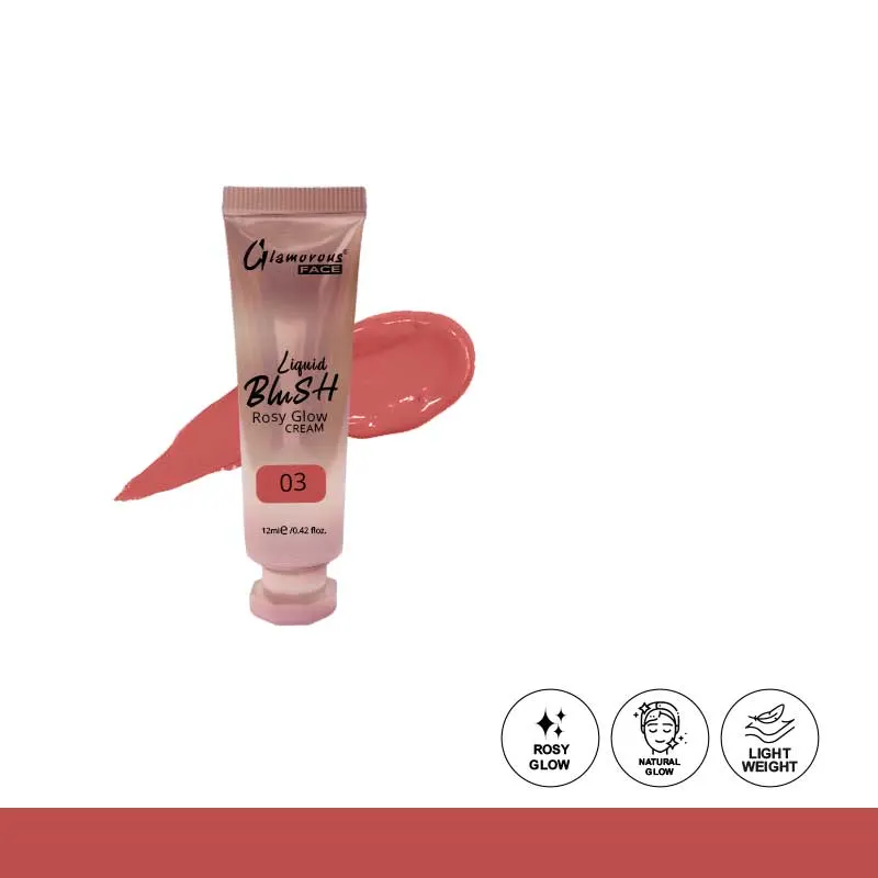 Glamorous Face Rosy Glow Liquid Blush Cream 12ml — view 3