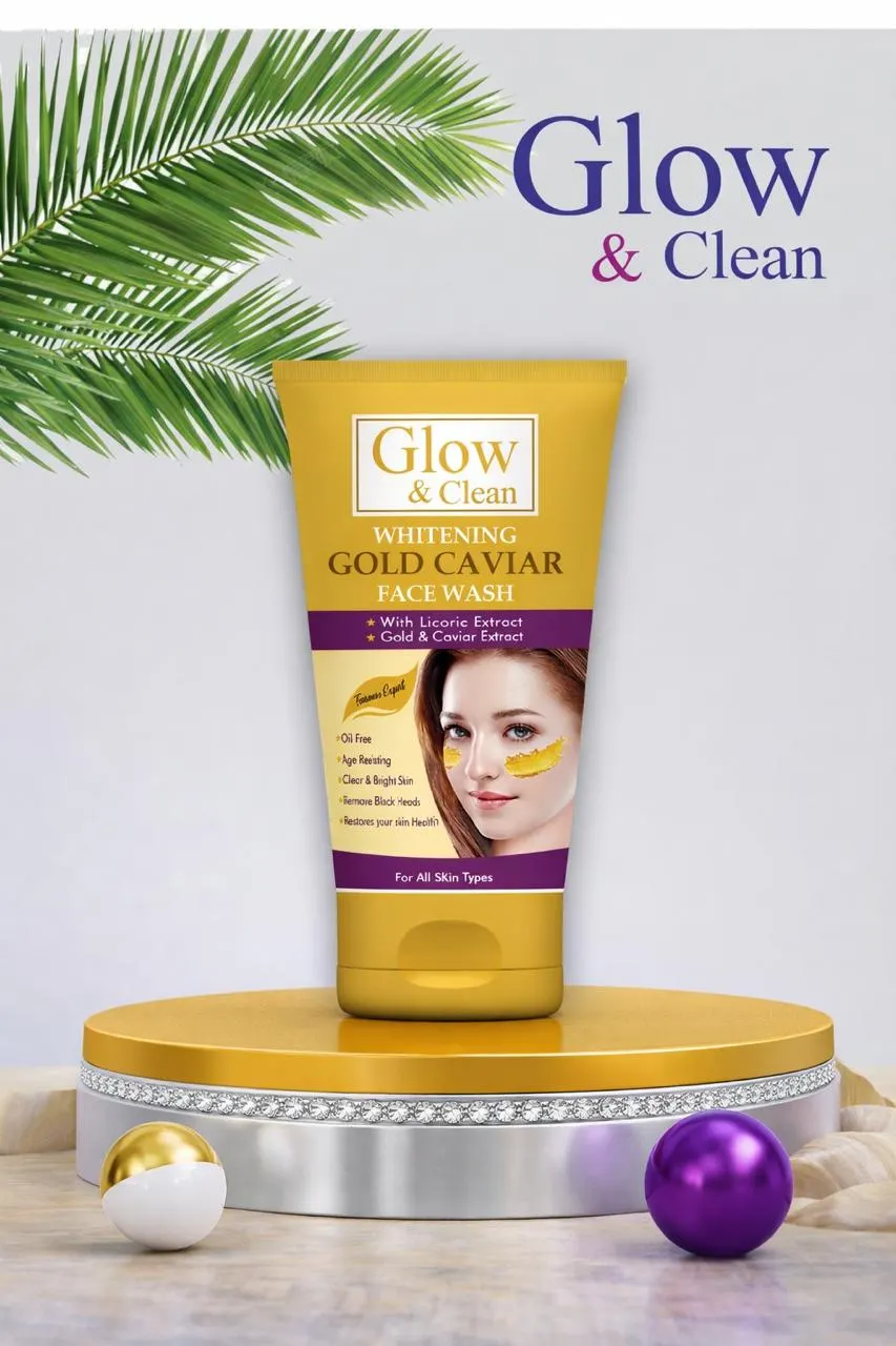 Glow & Clean Whitening Gold Caviar Face Wash