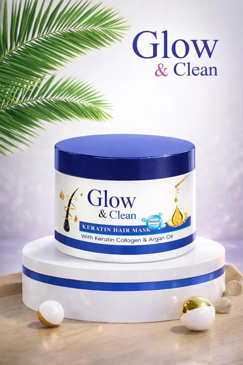 Glow & Clean Keratin Hair Mask with Collagen & Argan Oil
