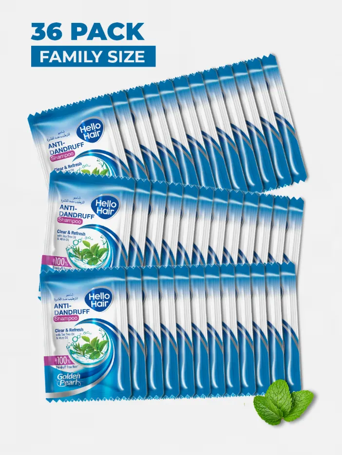 Hello Hair Anti-Dandruff Shampoo 4ml Sachet (Pack of 36)