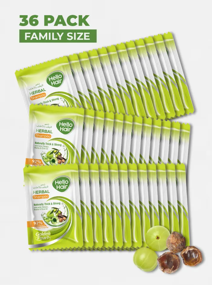 Hello Hair Herbal Shampoo 4ml Sachet (Pack of 36)