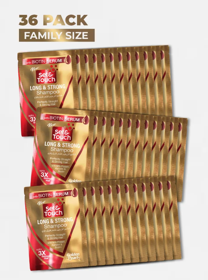 Set & Touch Long & Strong Shampoo 4ml Sachet (Pack of 36)
