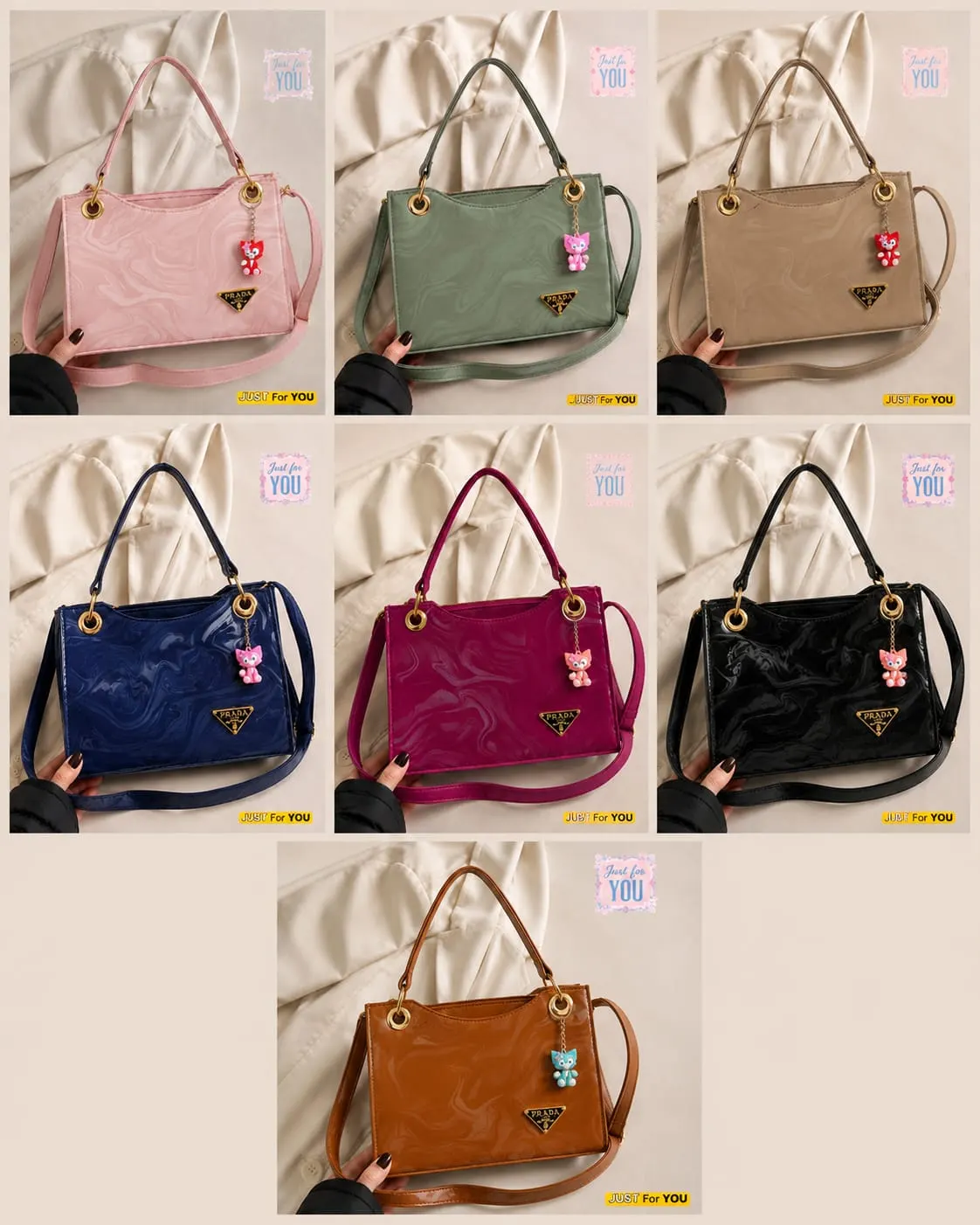 Trending Handbags With Trending Keychain — view 15