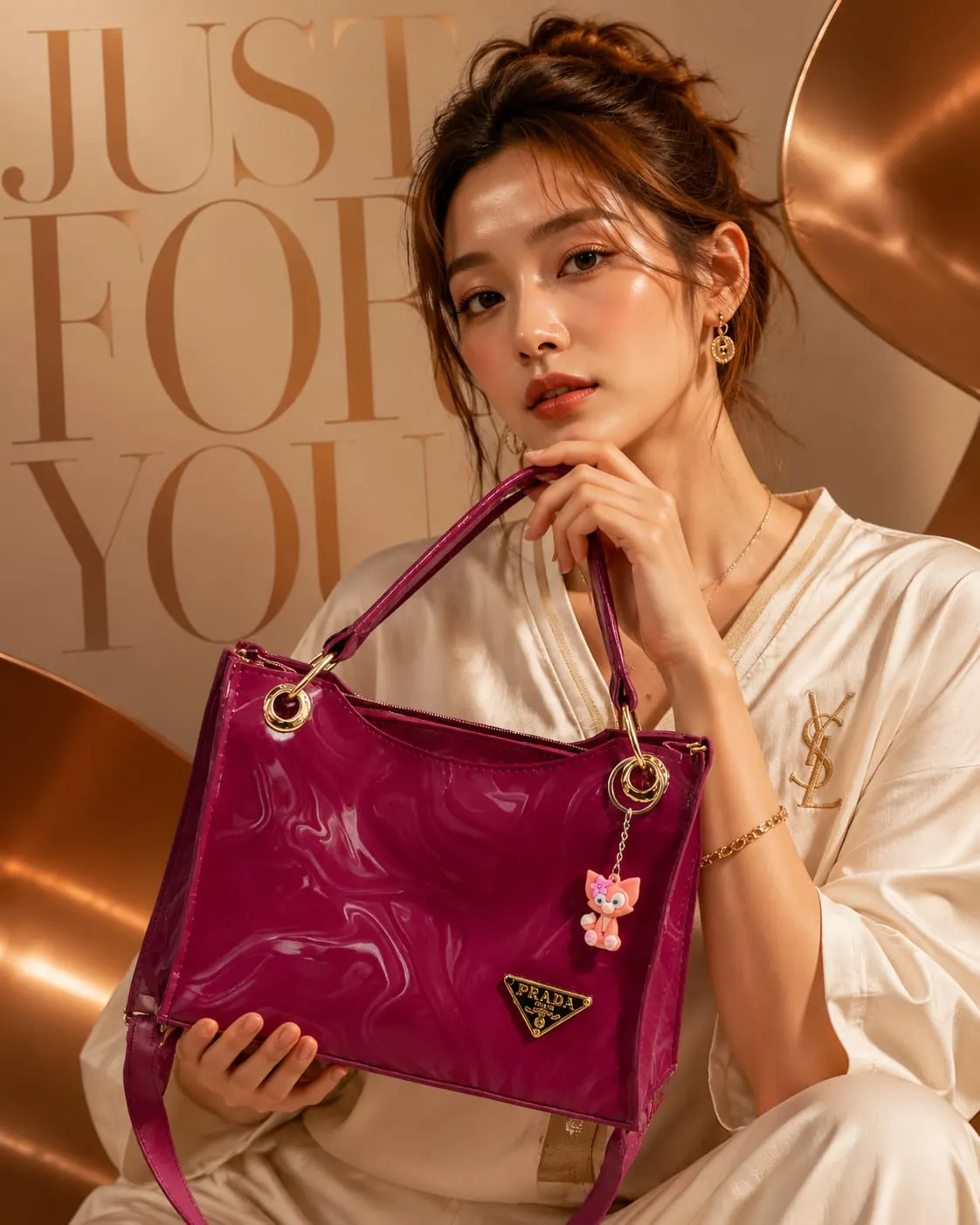 Trending Handbags With Trending Keychain — view 14