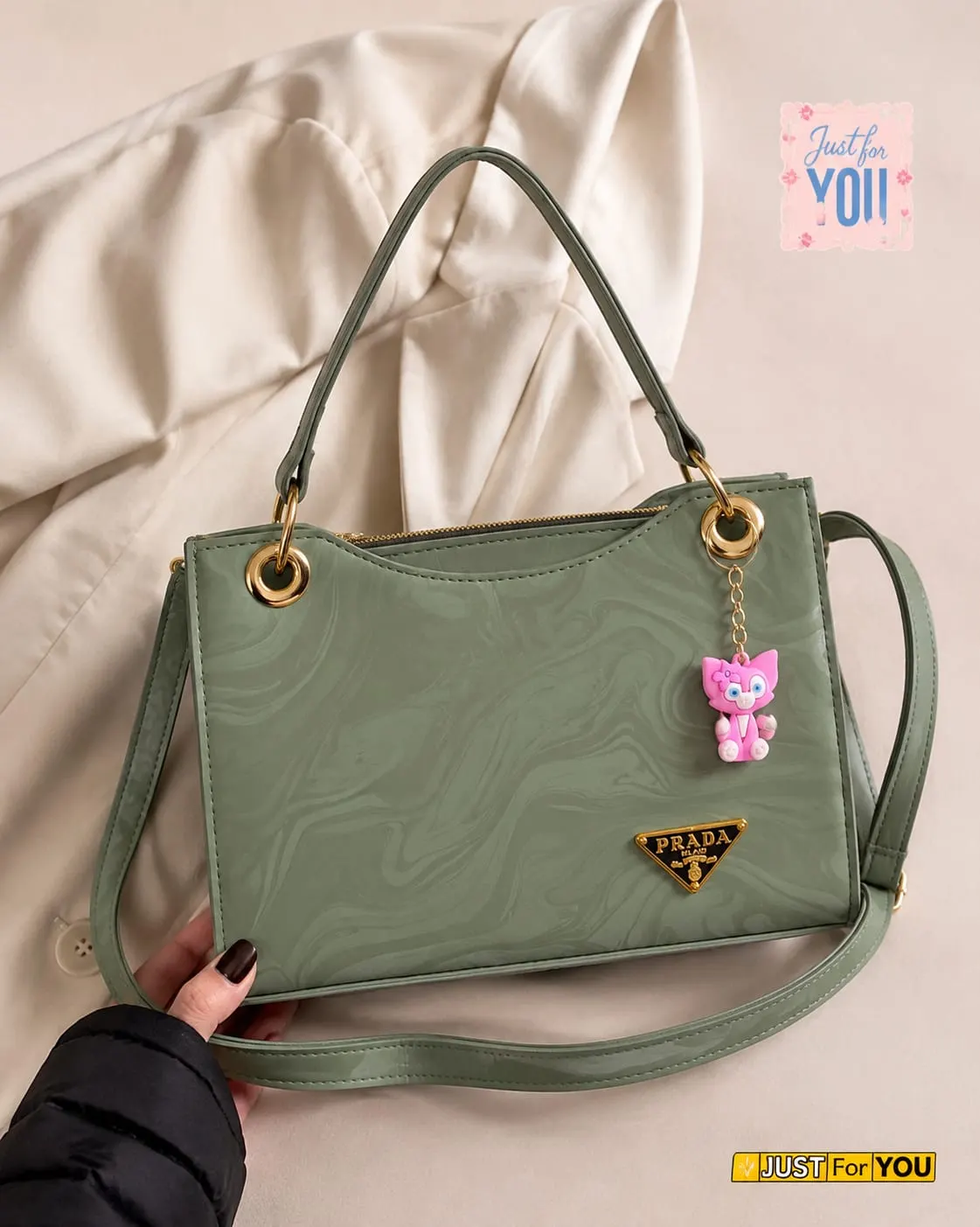 Trending Handbags With Trending Keychain — view 8