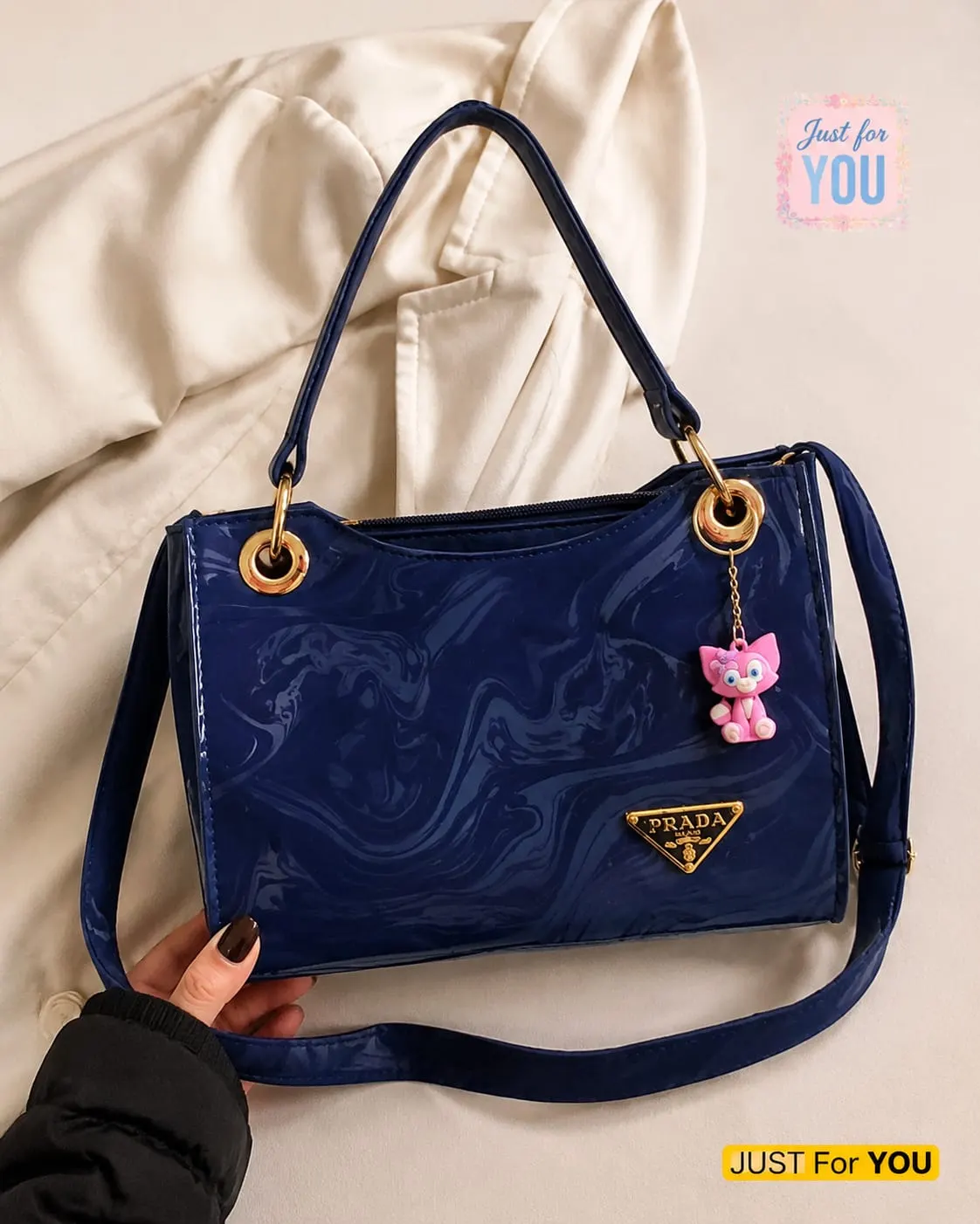 Trending Handbags With Trending Keychain — view 7
