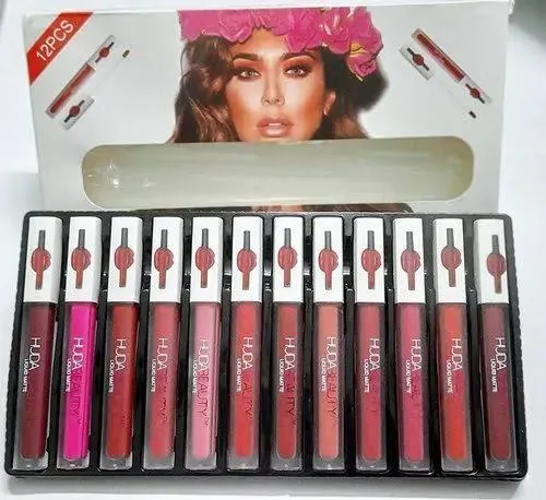 Huda Beauty Matte Lip Gloss — Pack of 12