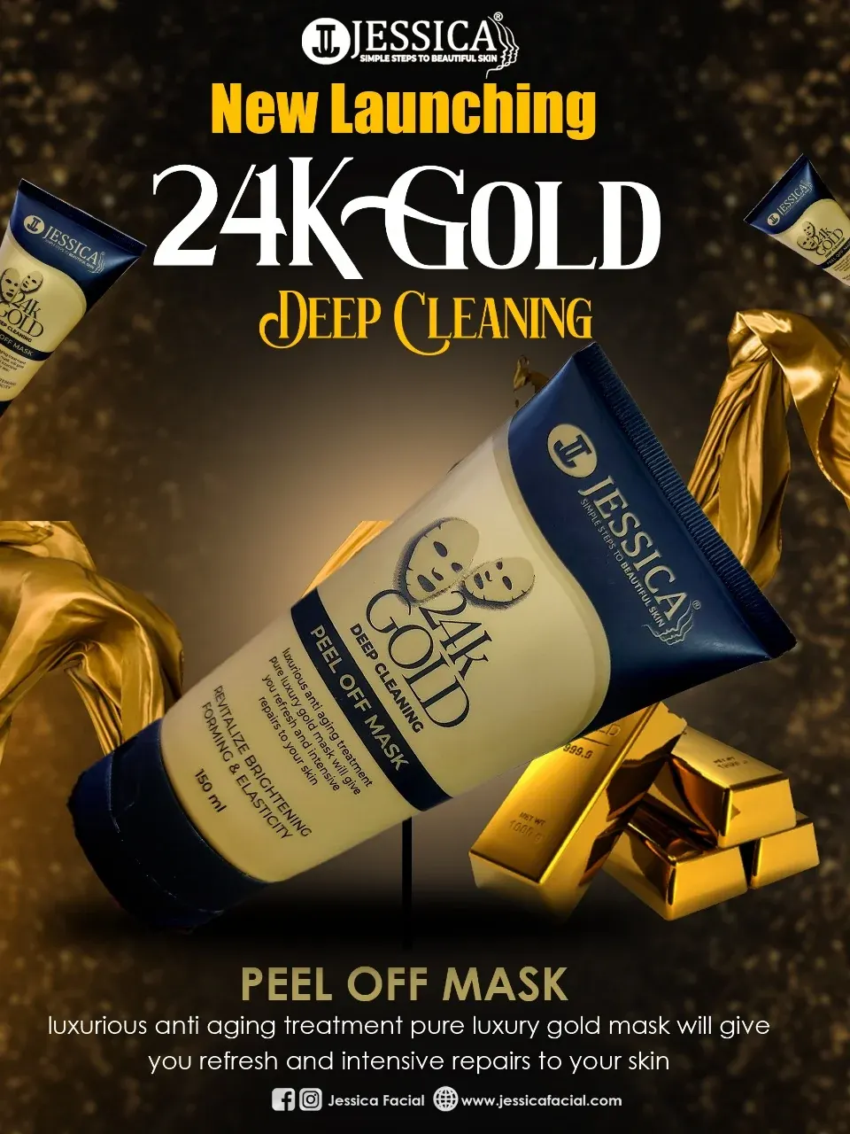 24K Gold Peel Off Mask - 150ml — view 2