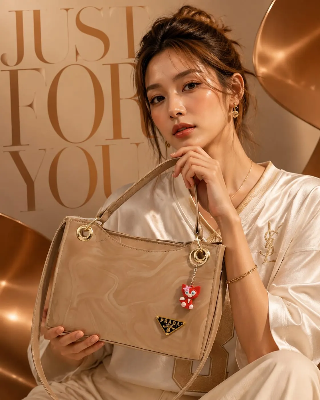 Trending Handbags With Trending Keychain — view 10