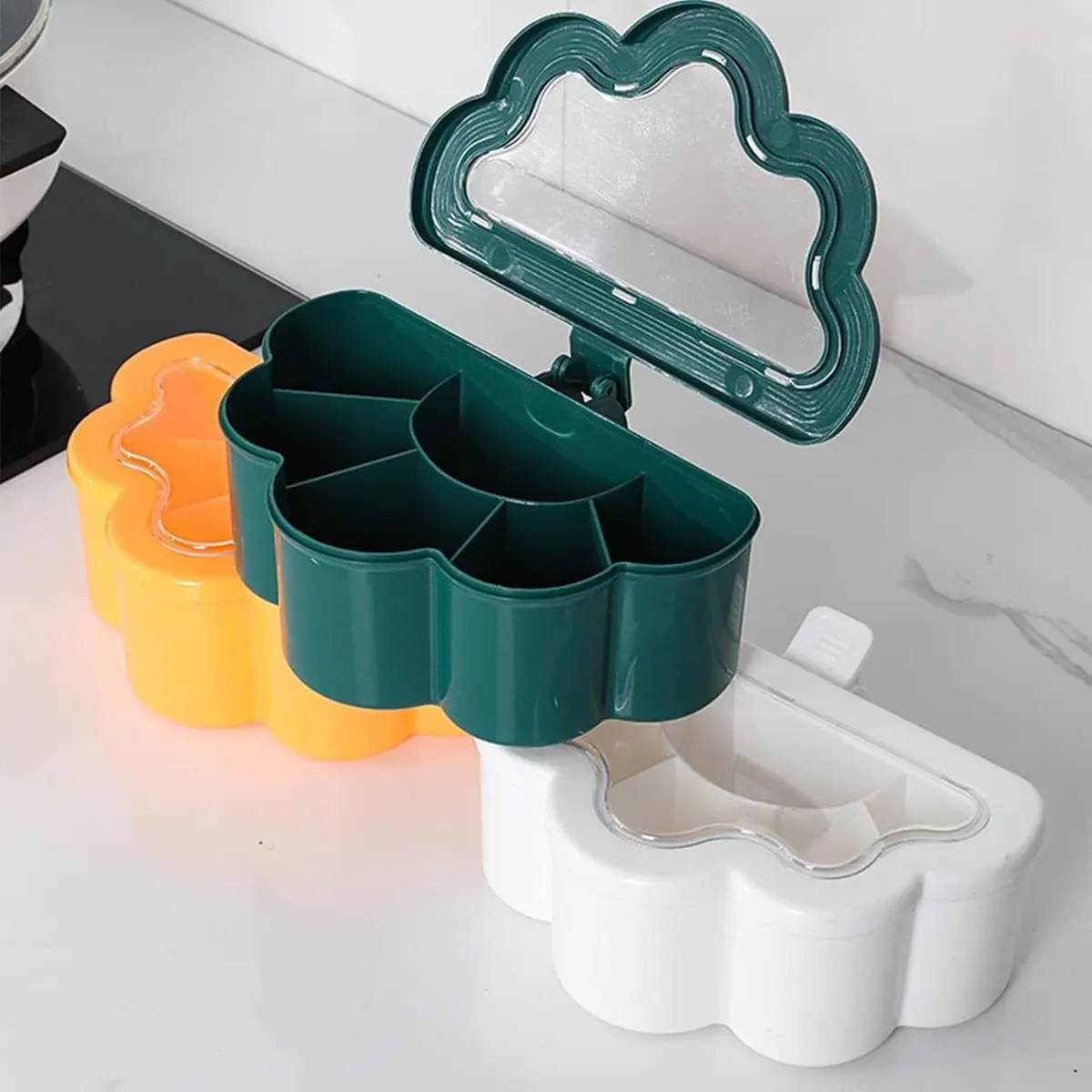 Cloud 6-Portion Seasoning Masala Box with 6 Spoons — view 5