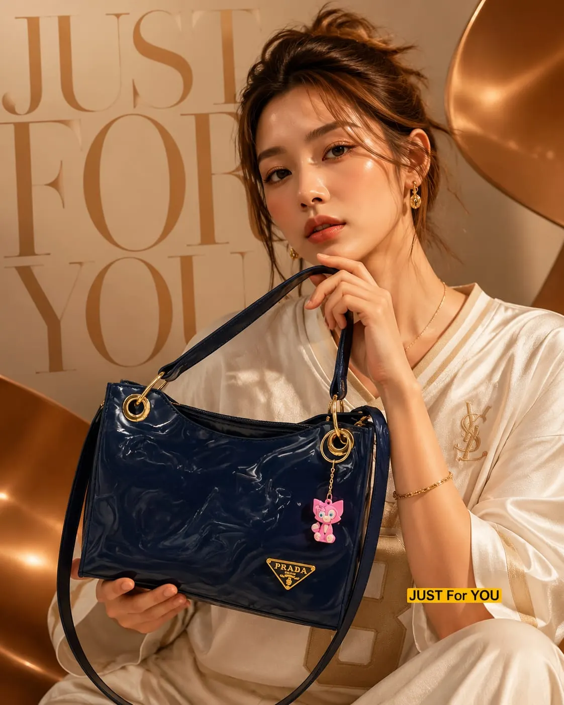 Trending Handbags With Trending Keychain — view 13