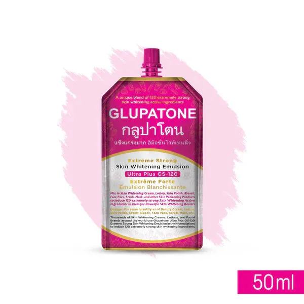 Glupatone Extreme Strong Whitening Emulsion Ultra Plus GS-120 For Face & Body 50ml