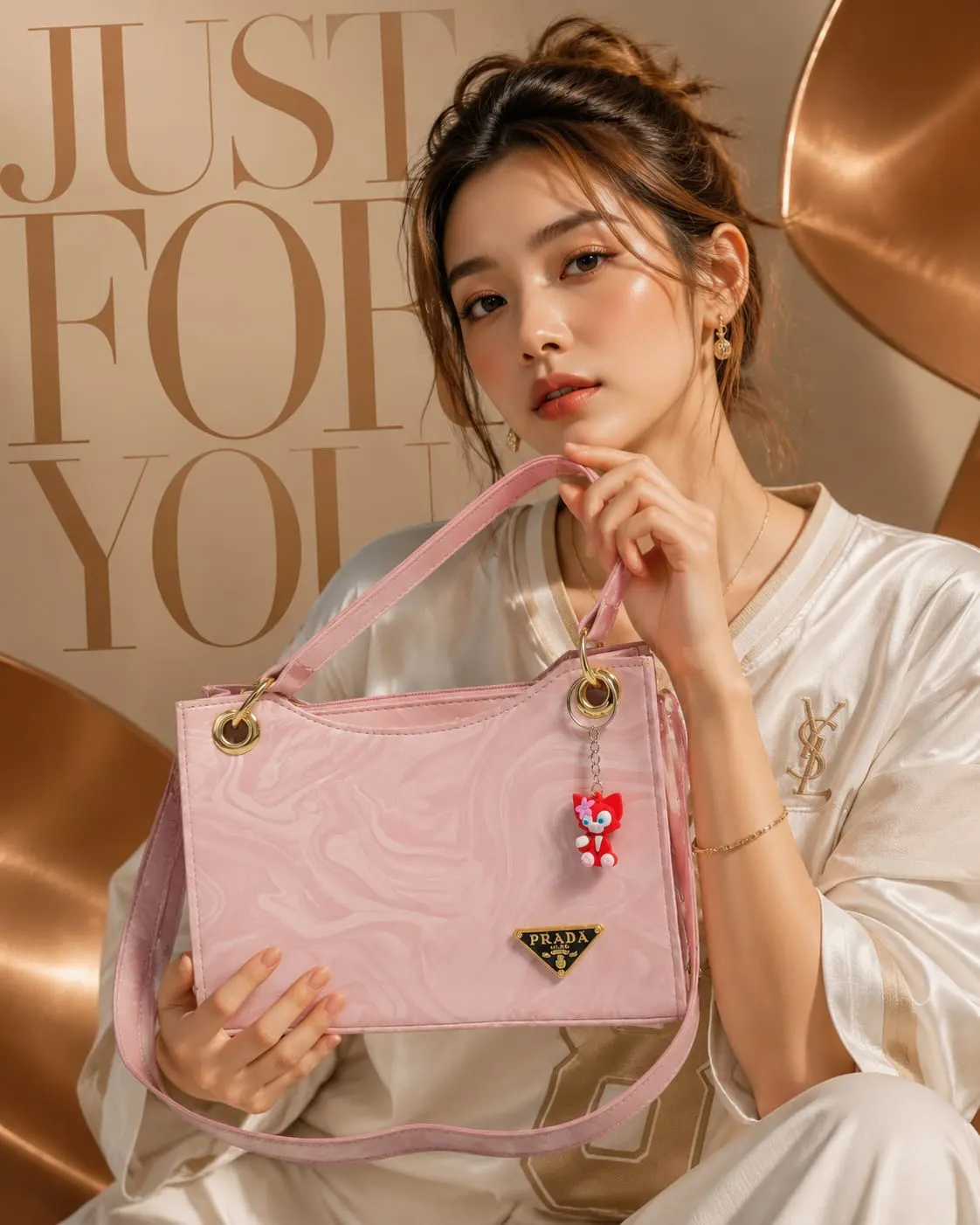 Trending Handbags With Trending Keychain — view 11