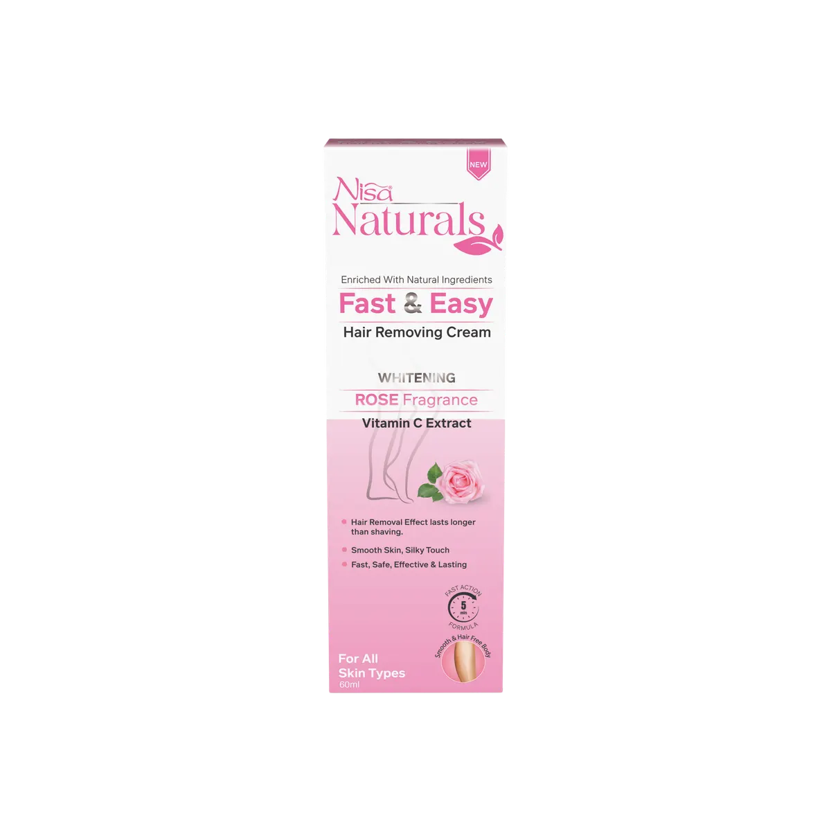 Hair Removal Cream ROSE 60ml — view 3