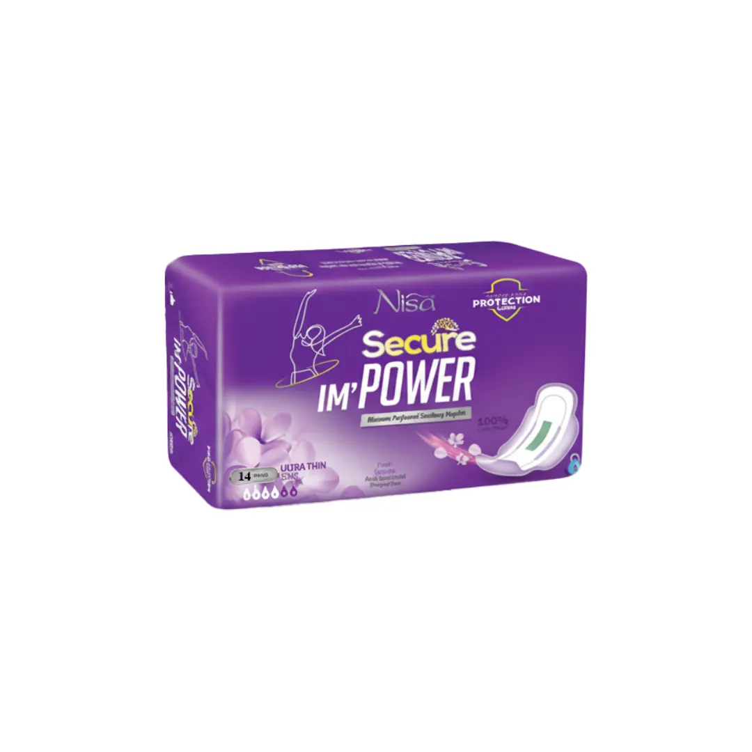 Extra Long Ultra Thin Secure Pads 14 Pcs — view 3