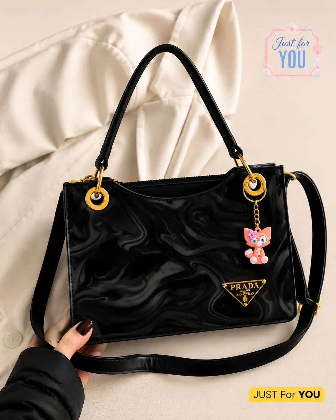 Trending Handbags With Trending Keychain — view 6