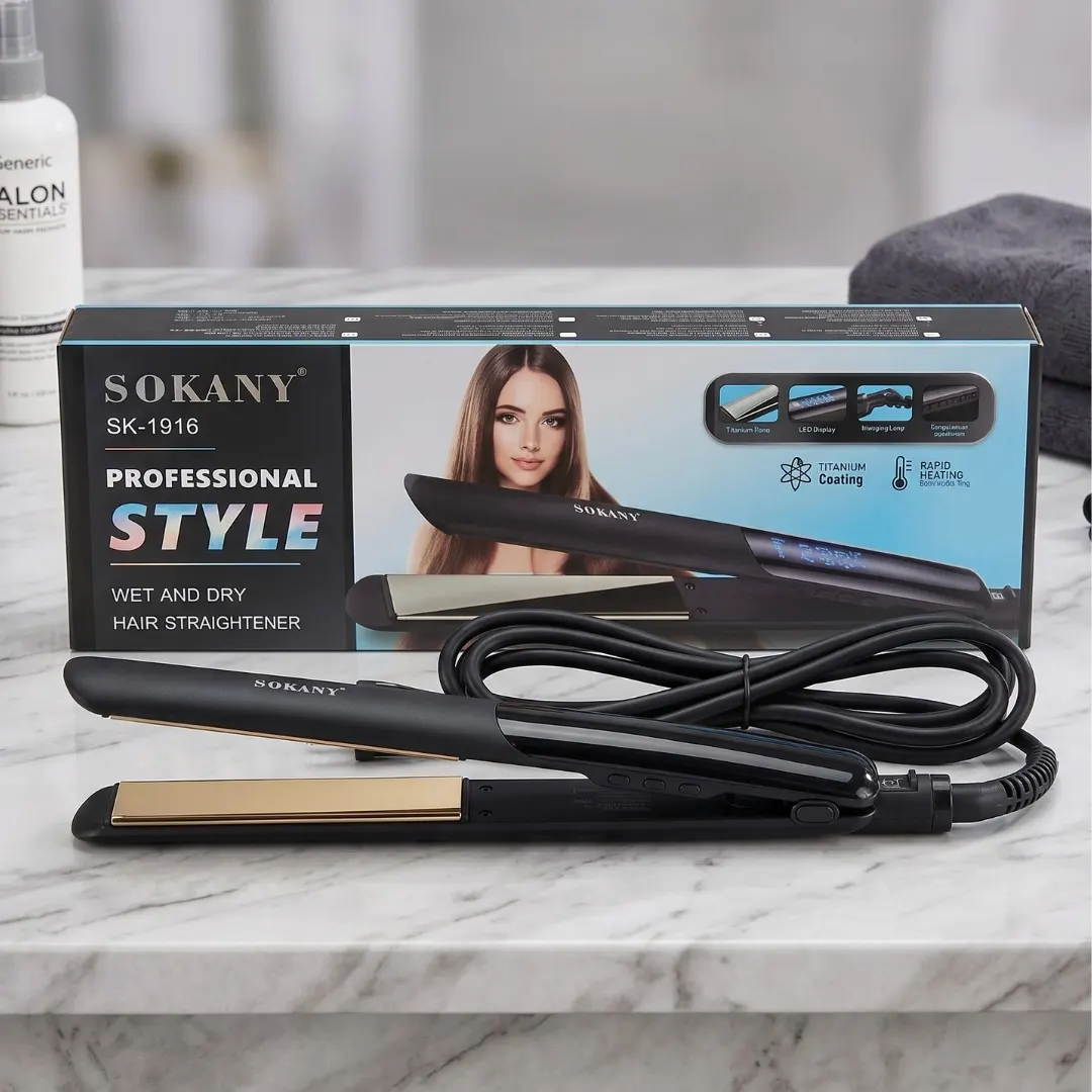 Sokany Wet & Dry Hair Straightener SK-1916