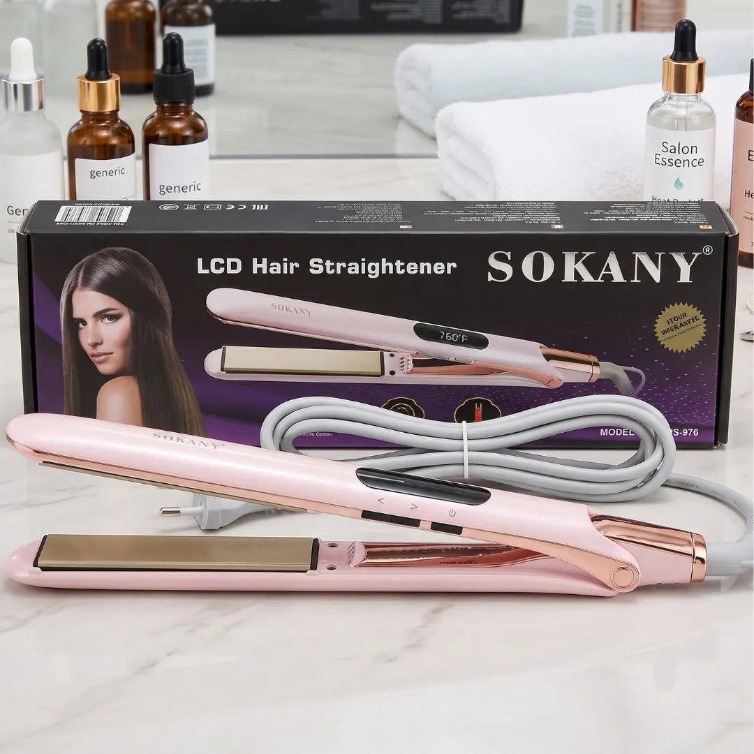Sokany LCD Hair Straightener S-976