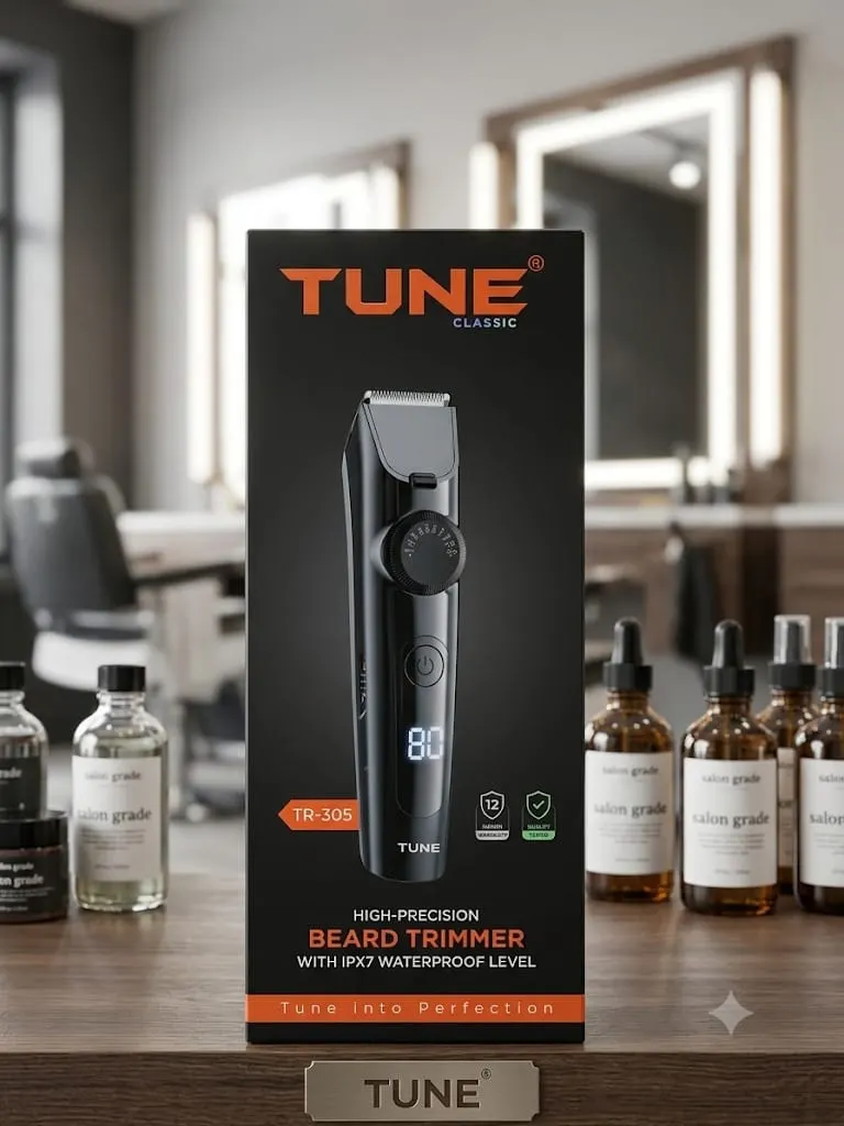 Tune Classic TR-305 Beard Trimmer (IPX7 Waterproof)