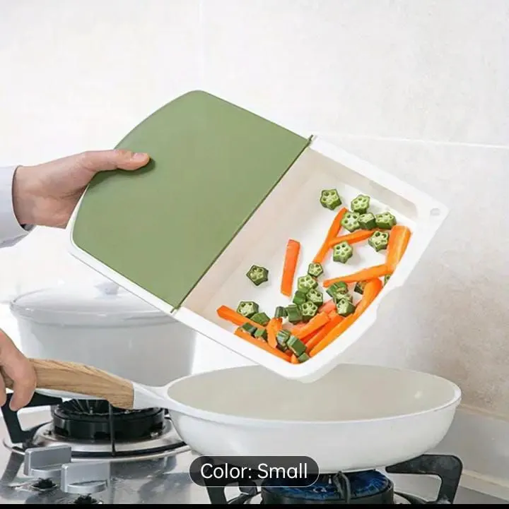 3-in-1 Table Hanging Chopper Cutting Board with Drainage Basket — view 4