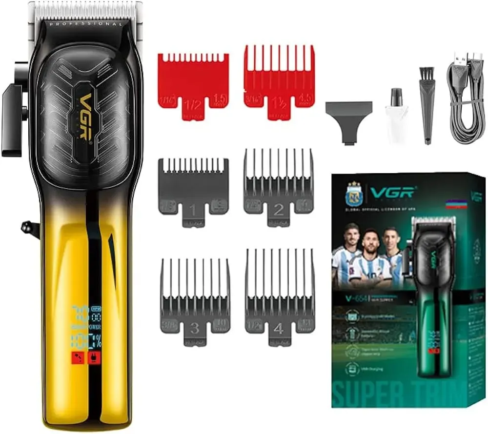 VGR V-654 Hair Clipper (Yellow)