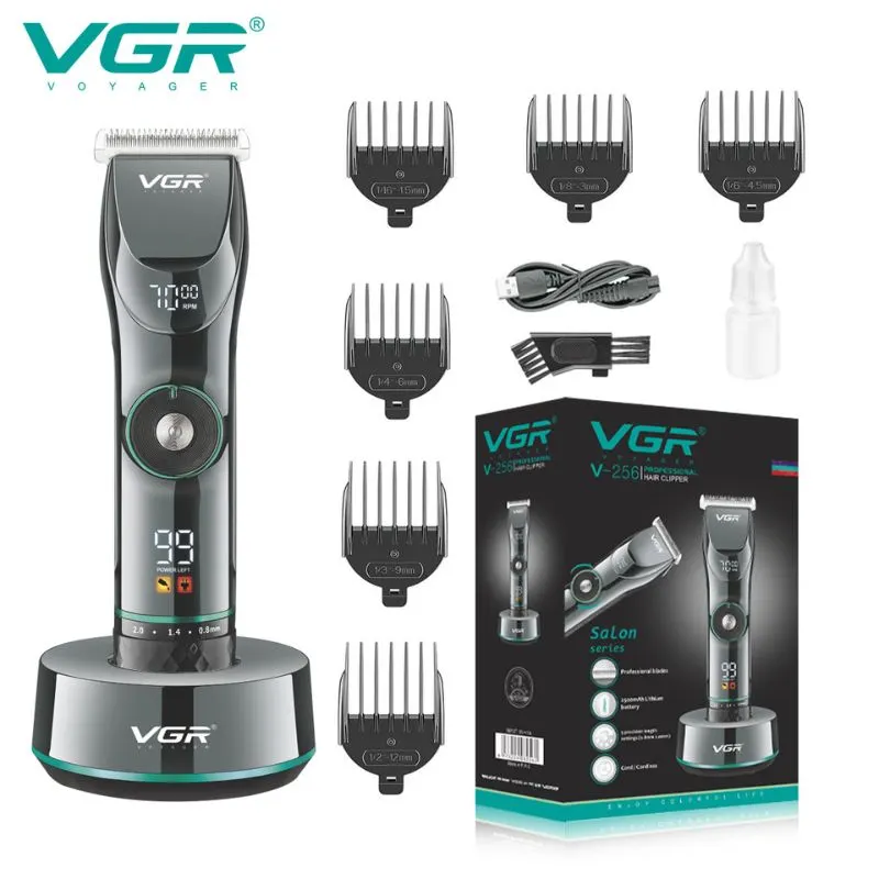 VGR V-256 Salon Series Hair Clipper with Charging Stand