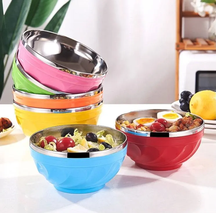 Imported Colorful Stainless Steel Bowl (Mix/Random colour) — view 3