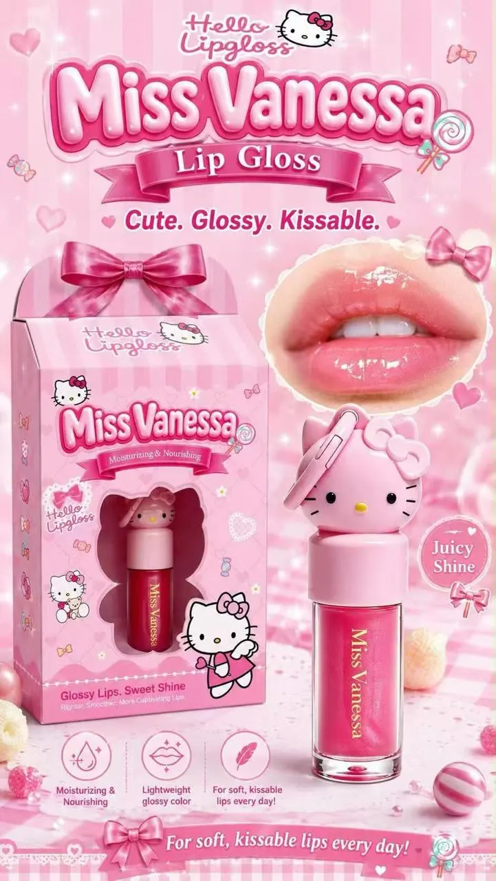 Miss Vanessa keychain lipgloss with box