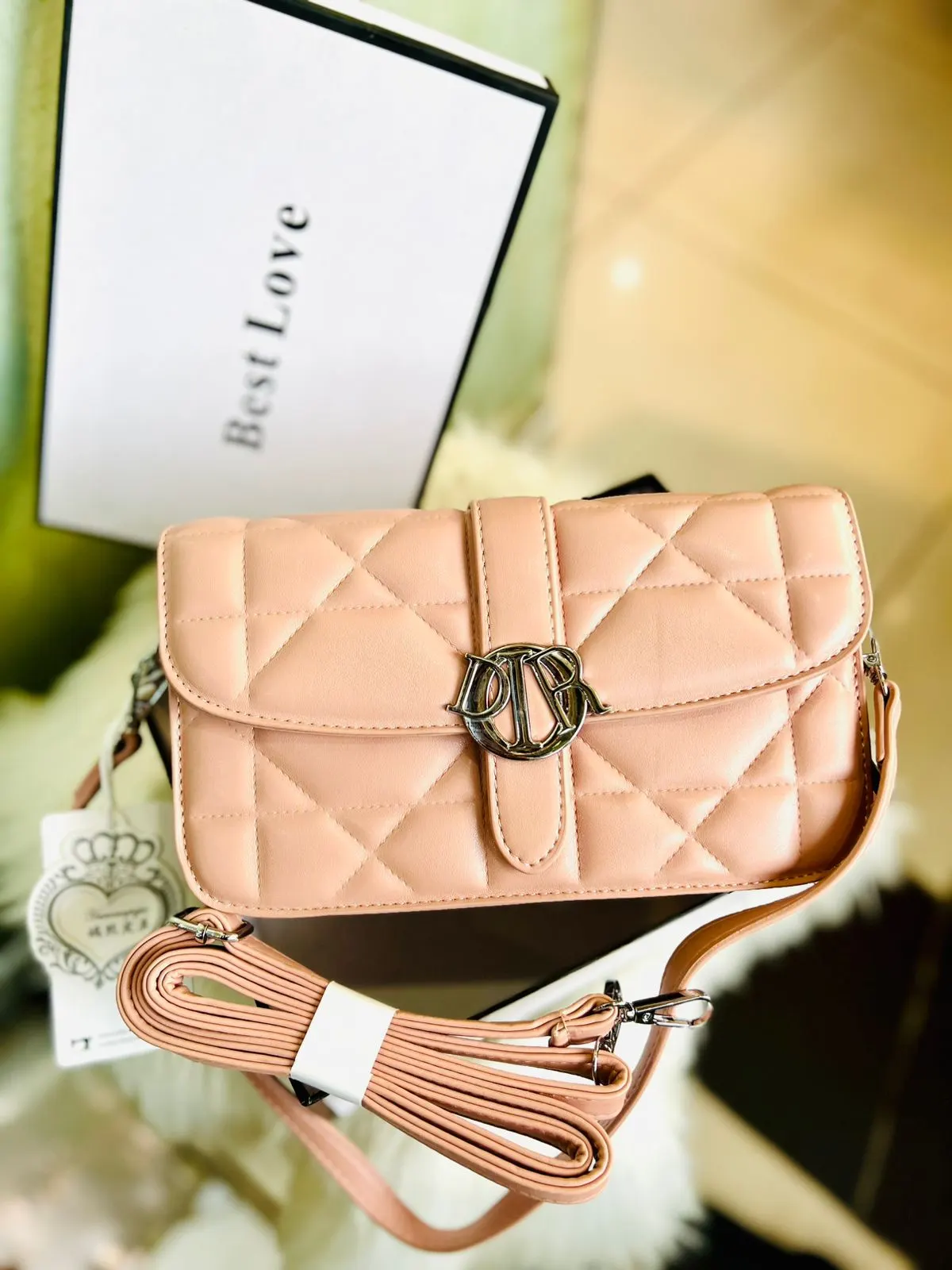 Imported Dual-Strap Structured Handbag — view 6