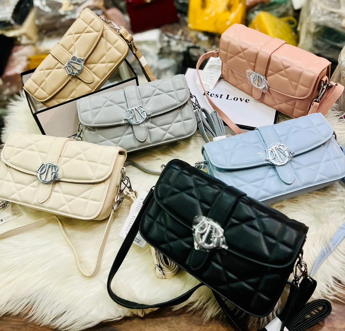 Imported Dual-Strap Structured Handbag — view 7