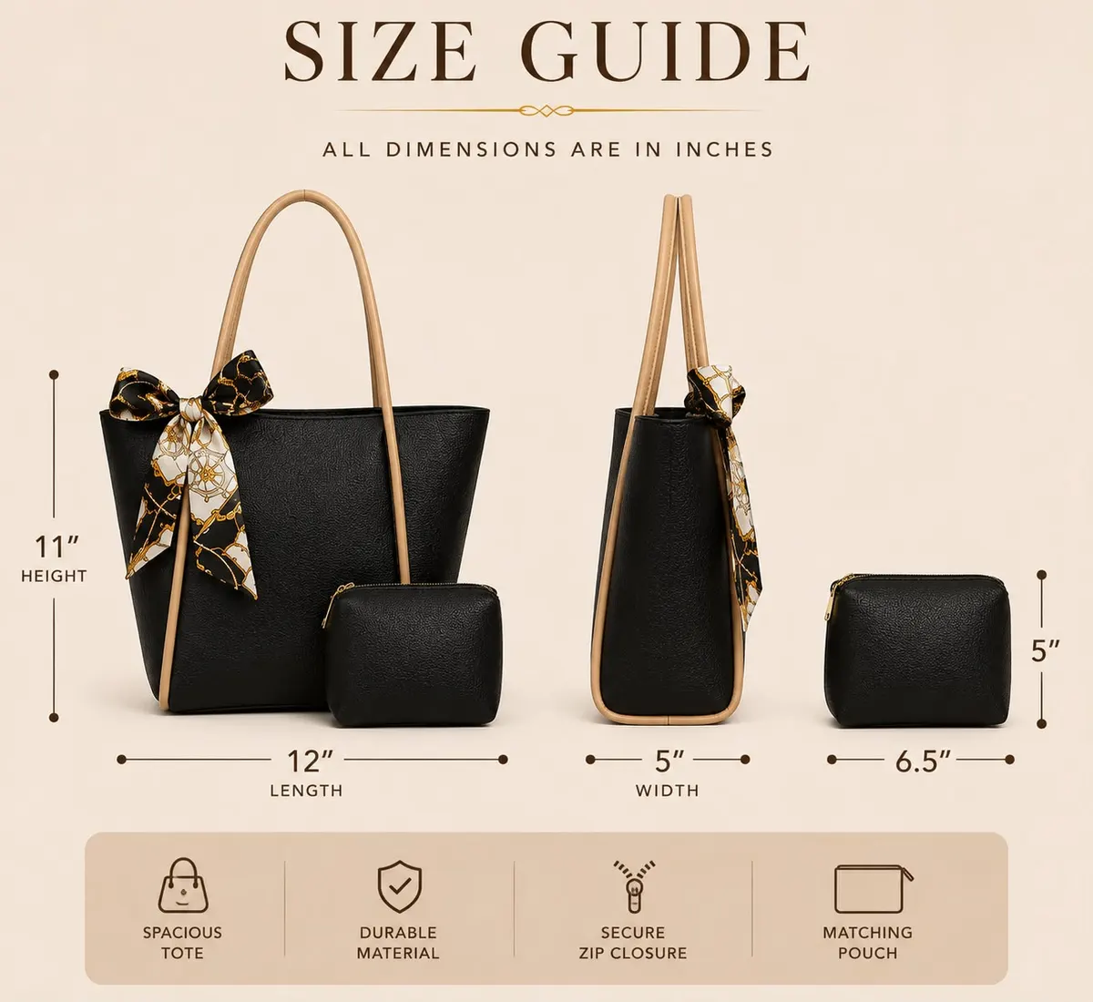 High Quality Tote Bag with Premium Rexine — view 13