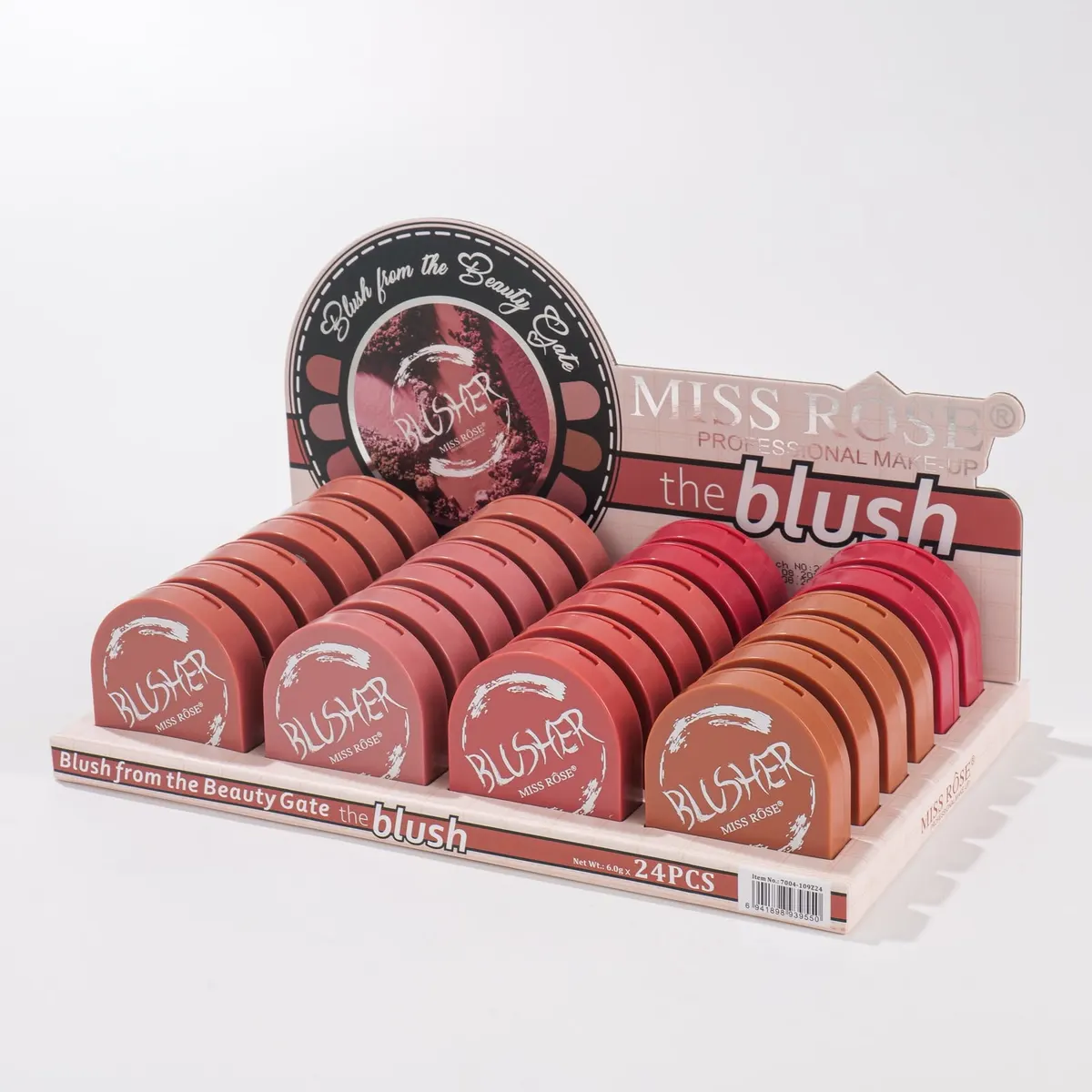 Miss Rose Single Blushes  6pcs