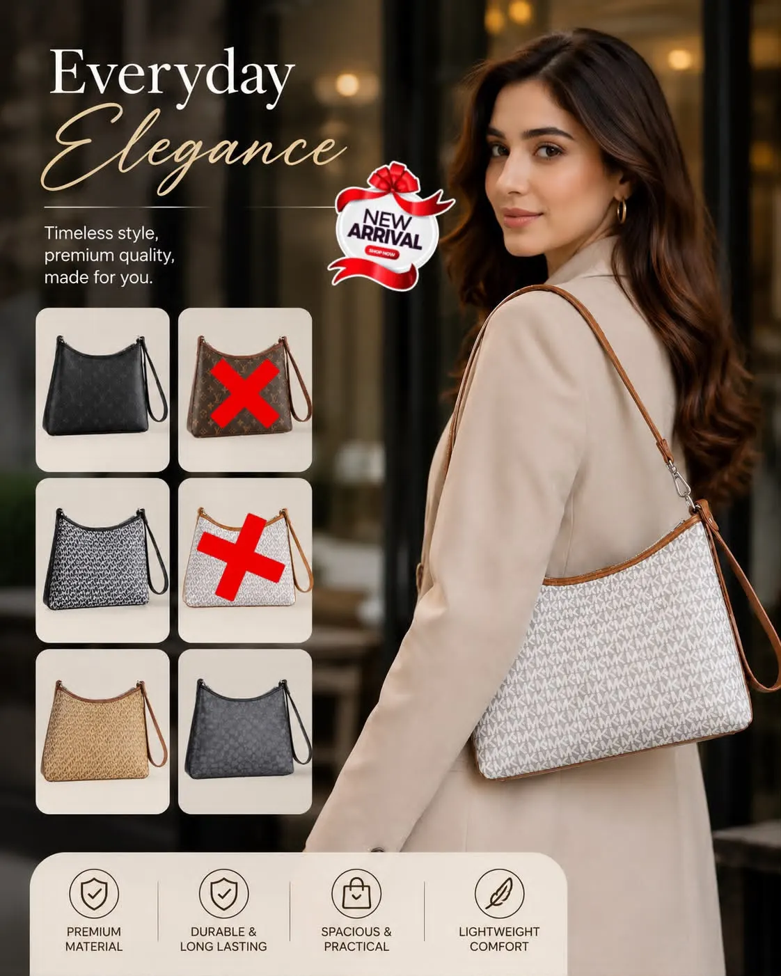 High Quality Patterned Shoulder Bag — view 6