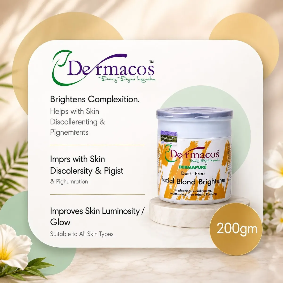 Dermacos Facial Blond Brightener (200gm)