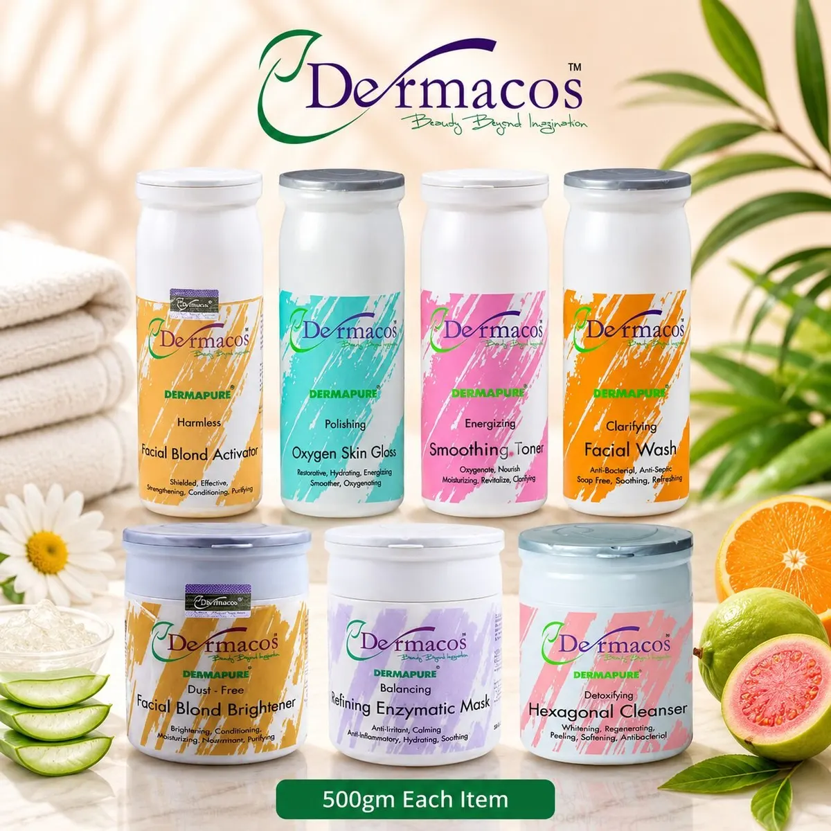 Dermacos Facial Kit (500gm Each) Pack of 7