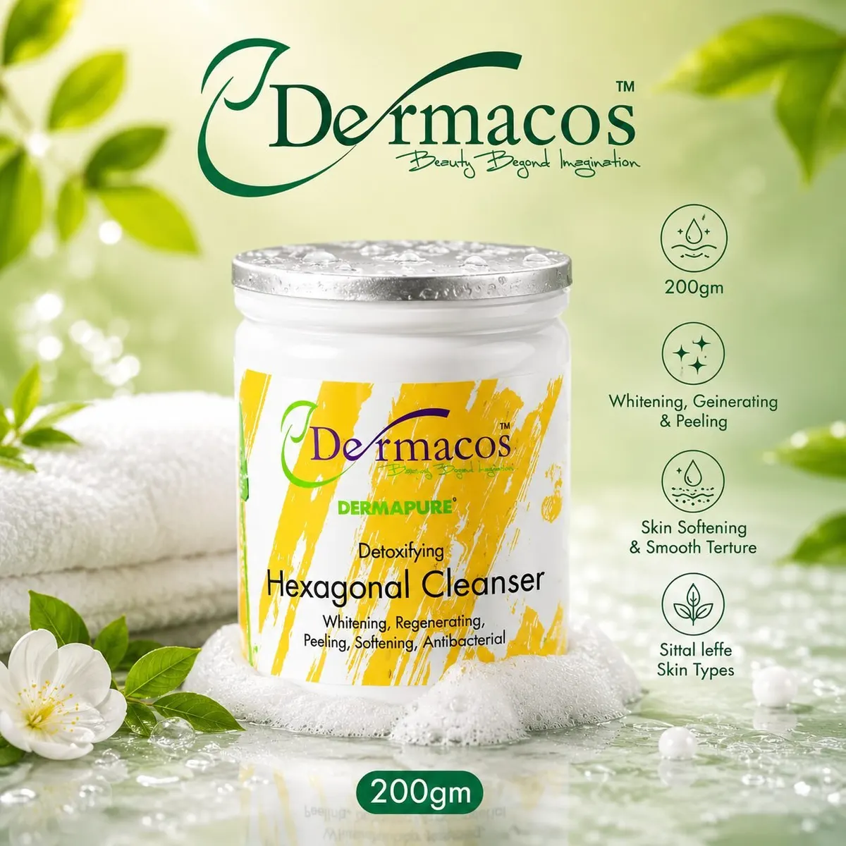 Dermacos Hexagonal Cleanser (200gm)