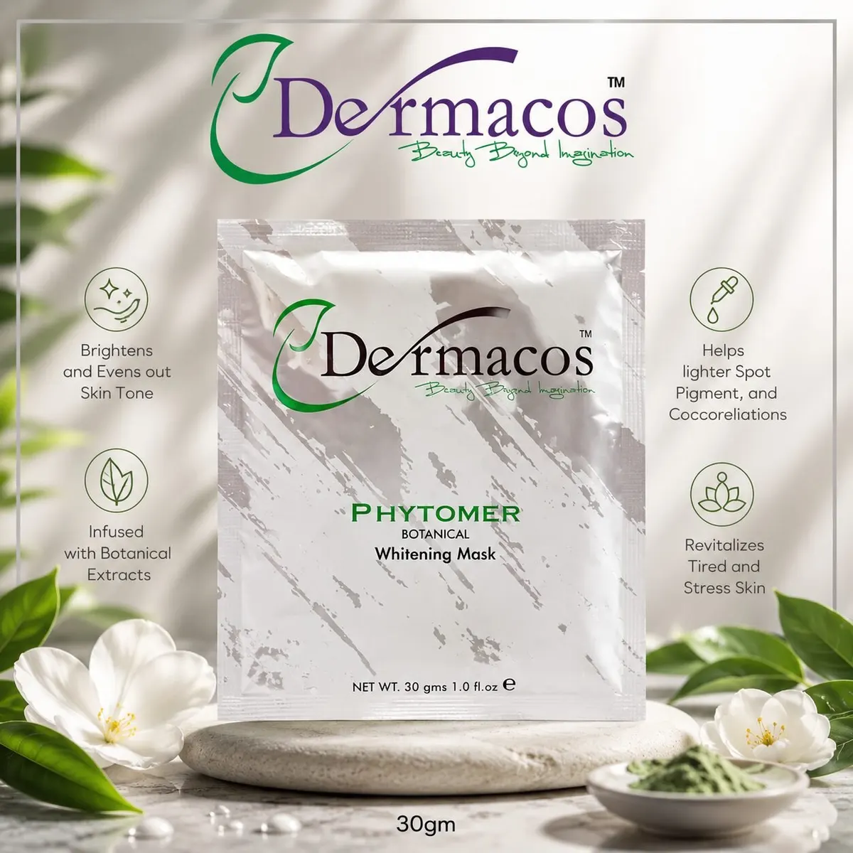 Dermacos Phytomer Botanical Whitening Mask (30gm)