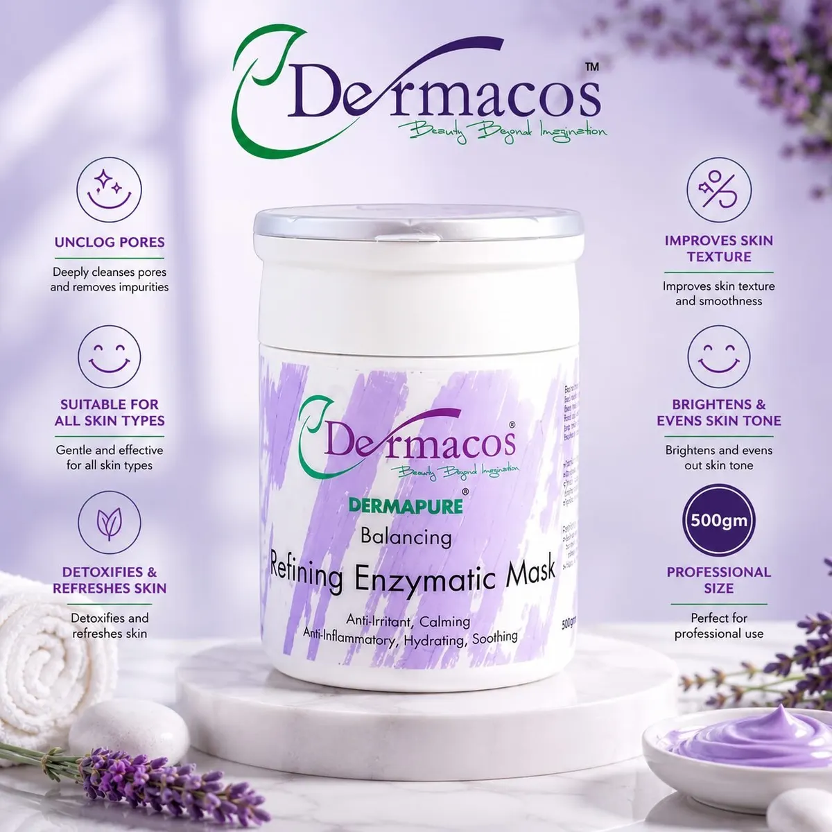 Dermacos Refining Enzymatic Mask (500gm)