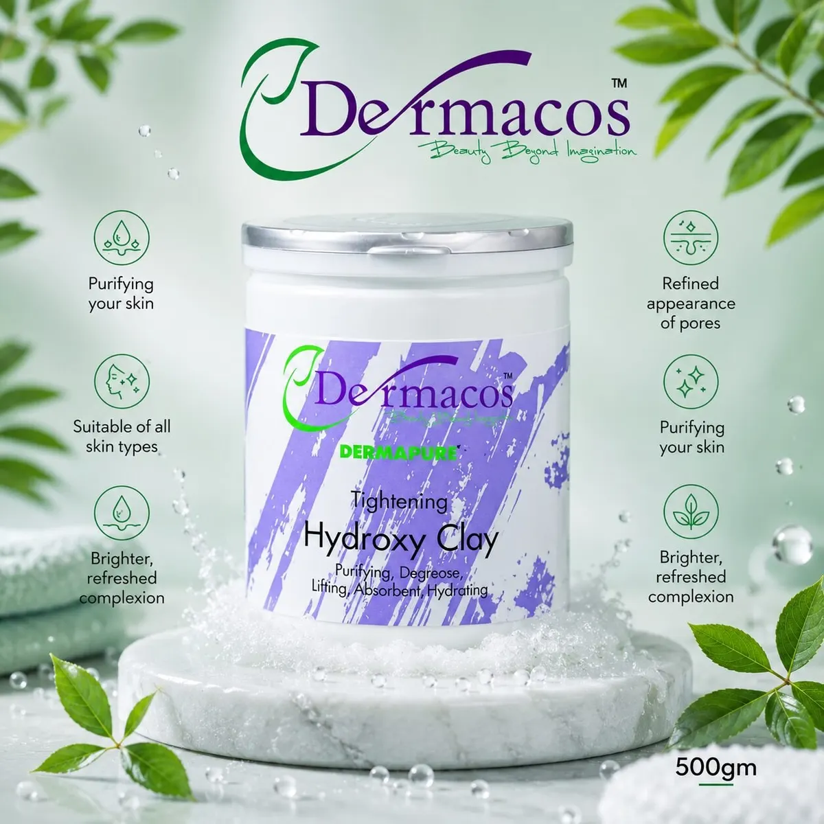 Dermacos Tightening Hydroxy Clay (500gm)